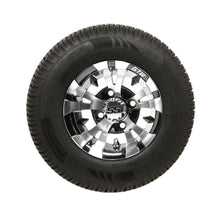 GTW Vampire Black and Machined Wheels with 20in Fusion DOT Approved Street Tires - 10 Inch