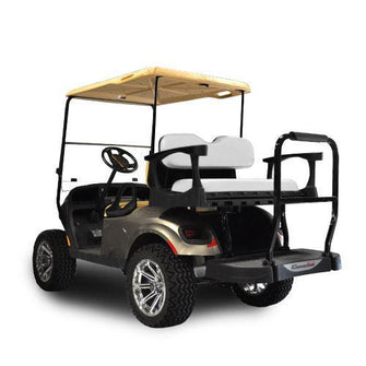 EZGO TXT MadJax Genesis 250 Rear Seat with Standard White Seat Cushions (Years 1994.5-Up)