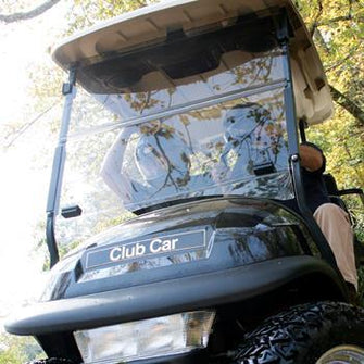 RedDot Clear Club Car Precedent Impact-Resistant Folding Windshield (Years 2004-Up)