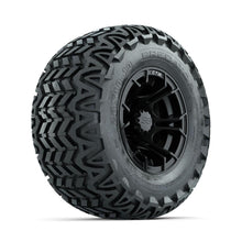 GTW Spyder Matte Black 10 in Wheels with 20x10-10 Predator All Terrain Tires – Full Set