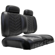 MadJax Aviator Club Car Precedent/Tempo/Onward Black Front Seat Cushions with Thermaflex (Years 2012-Up)