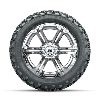 GTW Specter Chrome 14 in Wheels with 23x10.00-14 Rogue All Terrain Tires  Full Set