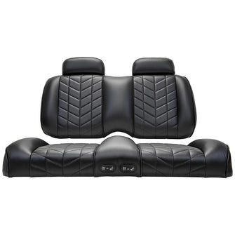 MadJax Aviator Club Car Precedent/Tempo/Onward Black Front Seat Cushions with Thermaflex (Years 2012-Up)