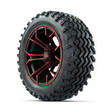 GTW Spyder Red/Black 14 in Wheels with 23x10.00-14 Rogue All Terrain Tires – Full Set