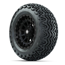 GTW Barricade Gloss Black 14 in Wheels with 23x10-14 Predator All-Terrain Tires  Full Set