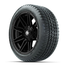 GTW® Stealth Gloss Black 14 in Wheels with 205/30-14 Fusion Street Tires – Full Set