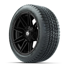 GTW Stealth Gloss Black 14 in Wheels with 205/30-14 Fusion Street Tires  Full Set