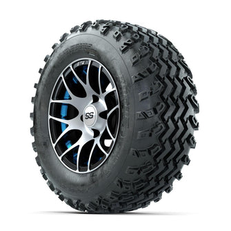 GTW Pursuit Blue 12 in Wheels with 23x10.00-12 Rogue All Terrain Tires – Full Set