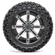 GTW Tempest Black and Machined Wheels with 23in Predator A-T Tires - 14 Inch