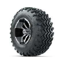 GTW Storm Trooper Machined/Black 10 in Wheels with 20x10.00-10 Rogue All Terrain Tires  Full Set