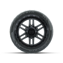 Set of (4) 14 in GTW Titan Machined & Black Wheels with 205/40-R14 Fusion GTR Street Tires