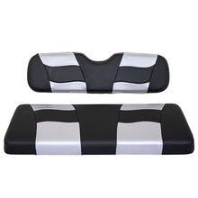 MadJax Riptide Black Carbon/Silver Carbon Two-Tone Genesis 150 Rear Seat Cushions