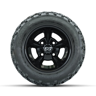 GTW Godfather Black 10 in Wheels with 18x9.50-10 Rogue All Terrain Tires  Full Set