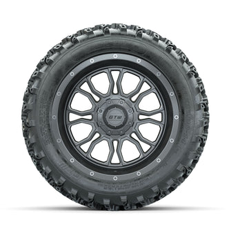 GTW Volt Gunmetal/Machined 14 in Wheels with 23x10.00-14 Rogue All Terrain Tires  Full Set