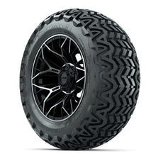 Set of (4) 14 in GTW Stellar Machined & Black Wheels with 23x10-14 Predator All-Terrain Tires