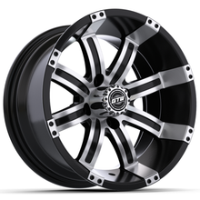 12" GTW Tempest Black with Machined Accents Wheel