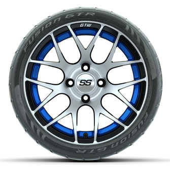 Set of (4) 14 in GTW Pursuit Wheels with 205/40-R14 Fusion GTR Street Tires