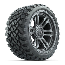 GTW® Shogun Gunmetal 15 in Wheels with 23x10-R15 Nomad Steel Belted Radial All-Terrain Tires – Full Set