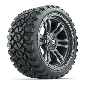 GTW Shogun Gunmetal 15 in Wheels with 23x10-R15 Nomad Steel Belted Radial All-Terrain Tires  Full Set