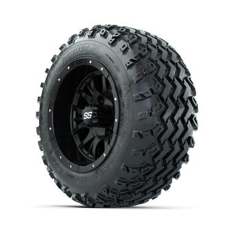 GTW Diesel Matte Black 12 in Wheels with 22x11.00-12 Rogue All Terrain Tires – Full Set