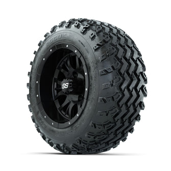 GTW Diesel Matte Black 12 in Wheels with 22x11.00-12 Rogue All Terrain Tires  Full Set