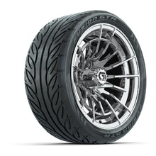 GTW Boost Chrome 14 in Wheels with 205/40-R14 Fusion GTR Steel Belted Street Tires  Full Set