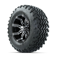 GTW Tempest Machined/Black 12 in Wheels with 23x10.00-12 Rogue All Terrain Tires – Full Set