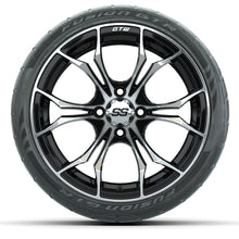 GTW Spyder Machined/Black 15 in Wheels with 215/40-R15 Fusion GTR Street Tires  Full Set