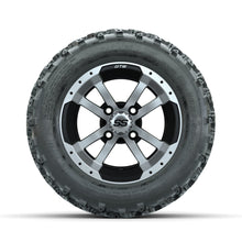 GTW Storm Trooper Machined/Black 10 in Wheels with 18x9.50-10 Rogue All Terrain Tires  Full Set