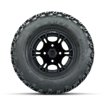 GTW Spyder Matte Black 10 in Wheels with 20x10-10 Duro Desert All Terrain Tires  Full Set