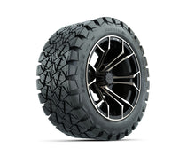 GTW Spyder Bronze/Matte Black 14 in Wheels with 22x10-14 GTW Timberwolf All-Terrain Tires  Full Set