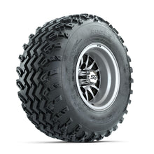 GTW Medusa Machined/Black 10 in Wheels with 22x11.00-10 Rogue All Terrain Tires  Full Set