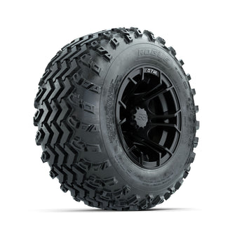 GTW Spyder Matte Black 10 in Wheels with 20x10.00-10 Rogue All Terrain Tires  Full Set