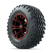 GTW Spyder Red/Black 12 in Wheels with 23x10.00-12 Rogue All Terrain Tires  Full Set