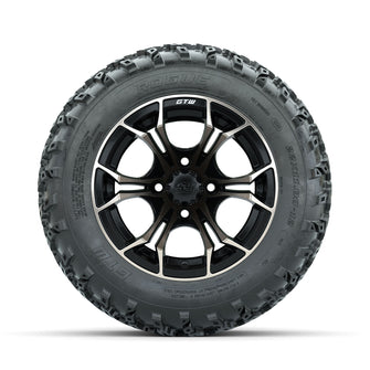 GTW Spyder Bronze/Matte Black 12 in Wheels with 22x11.00-12 Rogue All Terrain Tires  Full Set