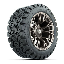 GTW Vandal Satin Bronze/Machined 14 in Wheels with 22x10-14 Timberwolf All-Terrain Tires  Full Set