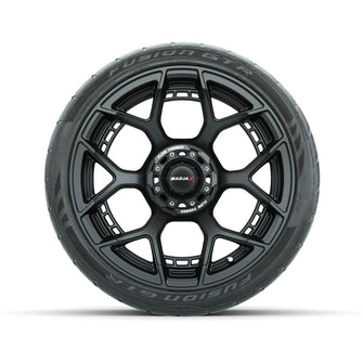 Set of (4) 15" MadJax Flow Form Evolution Matte Black Wheels with GTW Fusion GTR Street Tires