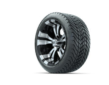 14ù GTW Vampire Black and Machined Wheels with GTW Mamba Street Tires  Set of 4