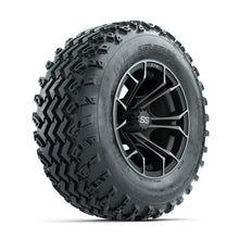 GTW Spyder Machined/Grey 12 in Wheels with 23x10.00-12 Rogue All Terrain Tires  Full Set