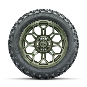 GTW Bravo Matte Recon Green 14 in Wheels with 23x10.00-14 Rogue All Terrain Tires  Full Set