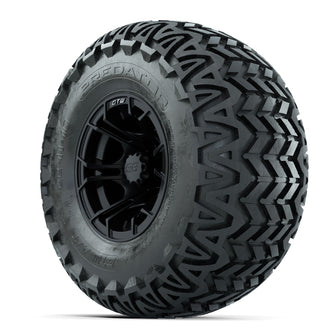 GTW Spyder Matte Black 10 in Wheels with 22x11-10 Predator All Terrain Tires  Full Set