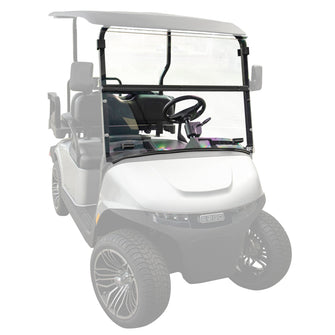 RedDot EZGO RXV Clear Folding Polycarbonate DOT Windshield with Rubber Trim (Years 2024-Up)