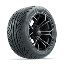 GTW Spyder Matte Grey 14 in Wheels with 225/40-R14 Fusion GTR Street Tires  Full Set