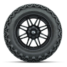 GTW® Stealth Gloss Black 14 in Wheels with 23x10-14 Predator All-Terrain Tires – Full Set