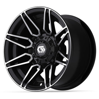 12″ GTW® Stealth Gloss Black with Machined Accents Wheel