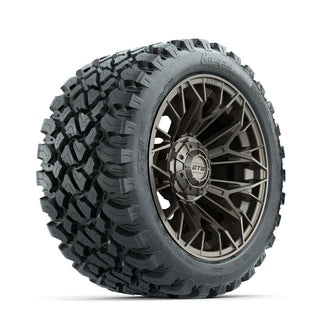 Set of (4) 14 in GTW® Stellar Matte Bronze Wheels with 23x10-R14 Nomad All-Terrain Tires