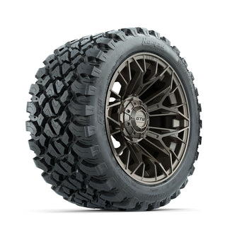 Set of (4) 14 in GTW Stellar Matte Bronze Wheels with 23x10-R14 Nomad All-Terrain Tires