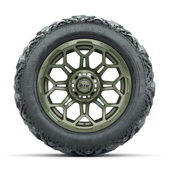 14ù GTW Bravo Matte Recon Green Wheels with 23ù Barrage Mud Tires  Set of 4