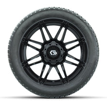 GTW® Stealth Gloss Black 14 in Wheels with 205/30-14 Fusion Street Tires – Full Set