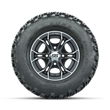 GTW Spyder Machined/Matte Grey 10 in Wheels with 20x10-10 Duro Desert All Terrain Tires  Full Set